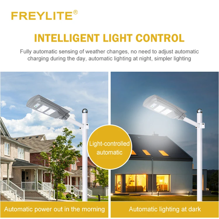  Freylite Top Sellers Outdoor Waterproof Ip65 SMD 30w 60w 90w 120w Integrated All In One Solar LED Street