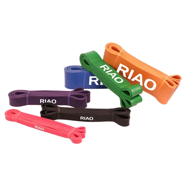 
RIAO Pull Up Assist Band Strength Bands Custom Fitness Latex Stretch Resistance Bands 