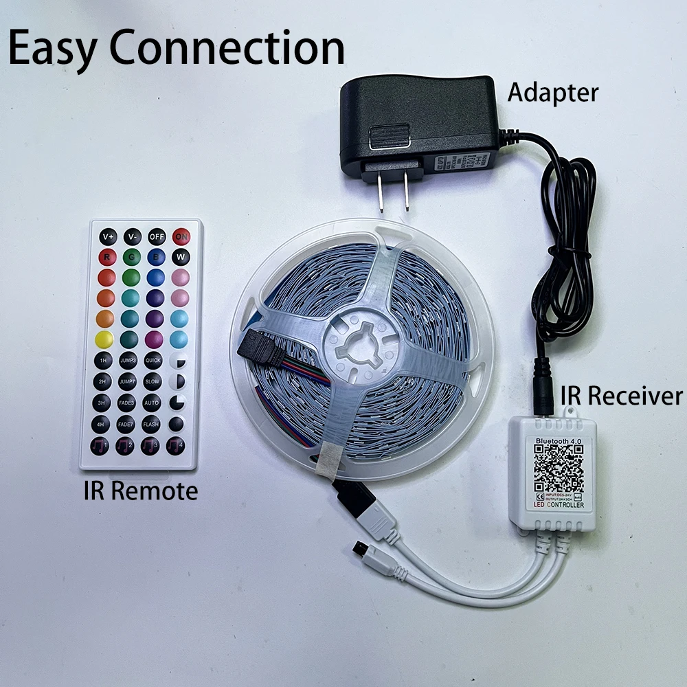 Hight Bright Led Strip Running Lights Tv Backlight Magic Strips 12V 5050 Rgb Ip20 Not Waterproof Smart 5M 10M Led Light