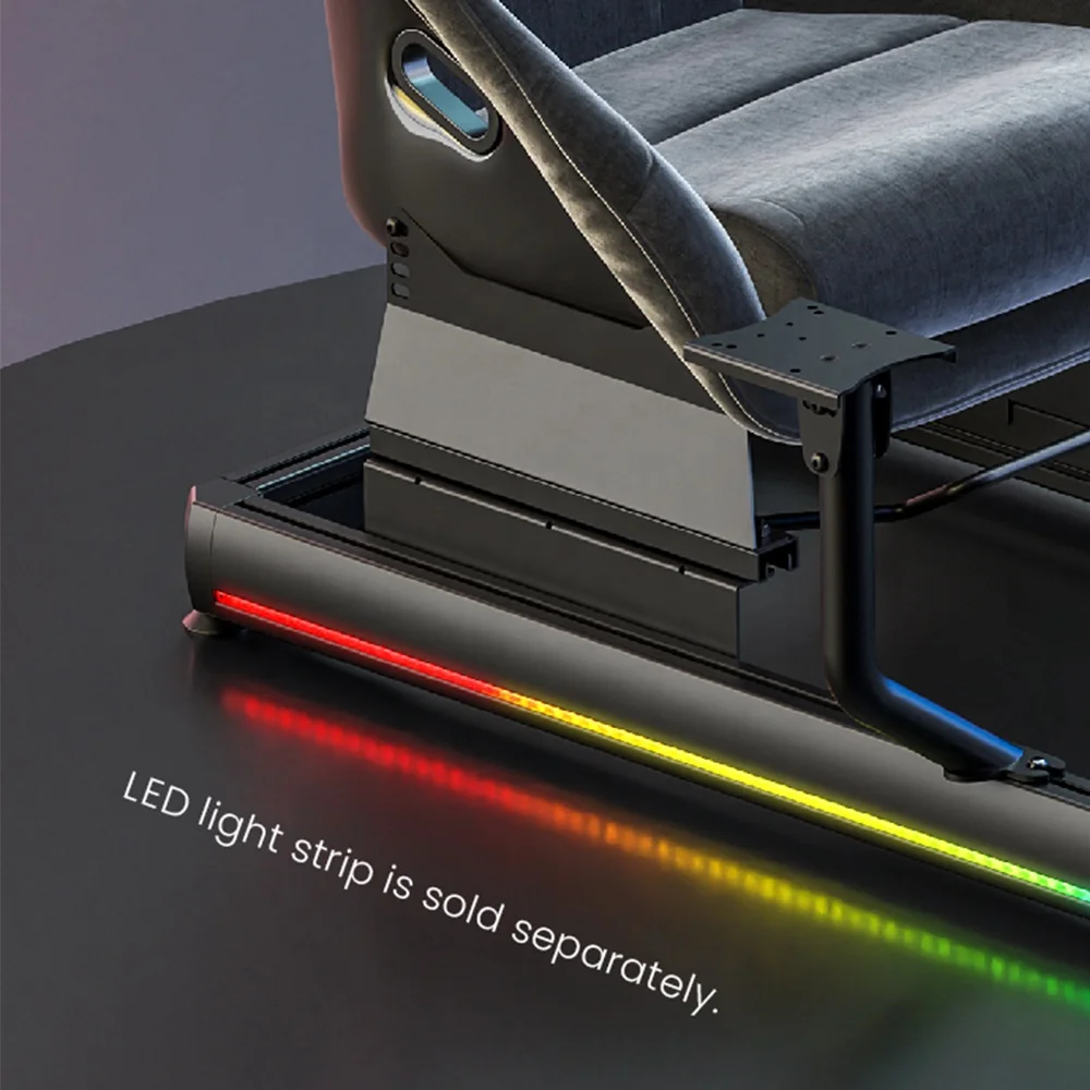 LRS08-BS02 Aluminum Gaming Racing Sim Simulator Cockpit Driving Rig For G25 G27 G29 G920 Car GTR Simracing Seat 1st