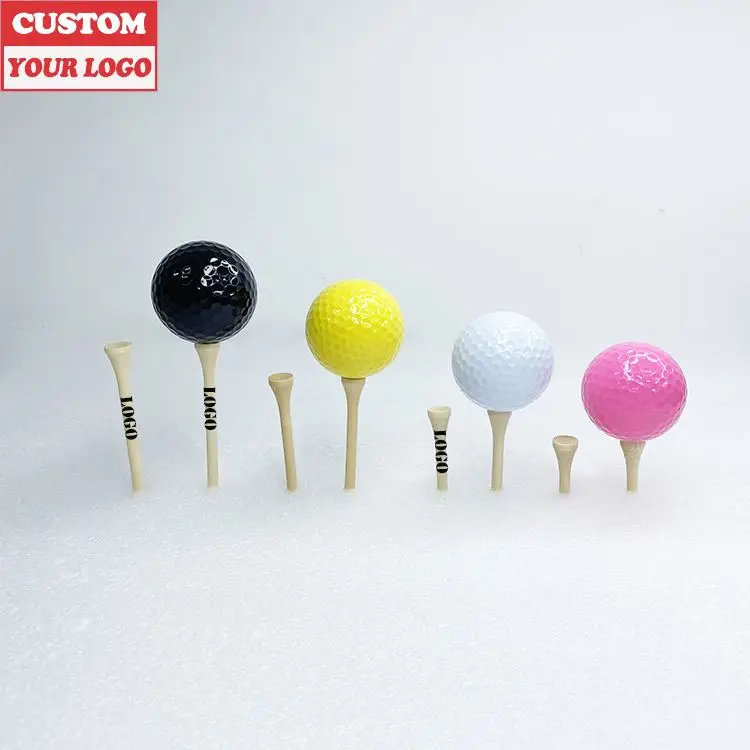 Factory Wholesale Unbreakable Natural 38/5470/83Mm  Custom Colors Material Sizes Reduce Friction & Side Spin  Custom Golf Tees