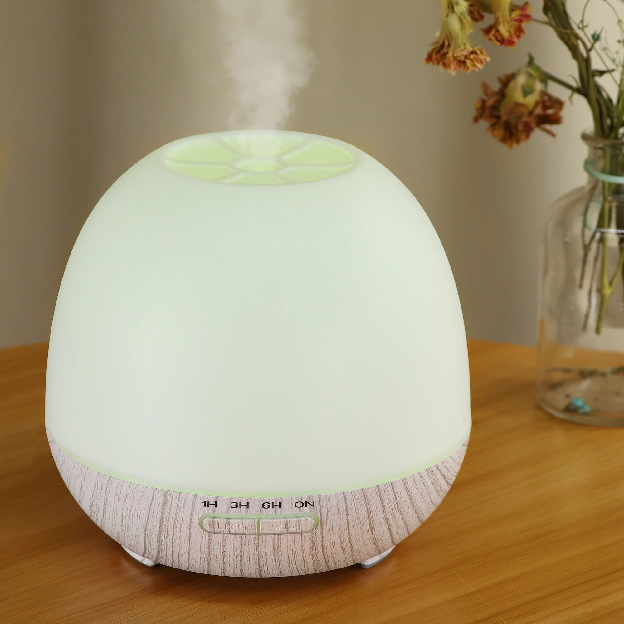 Customizable 400ML Aroma Diffuser  Air Humidifier Household Commercial use Essential Oil Desktop LED Light