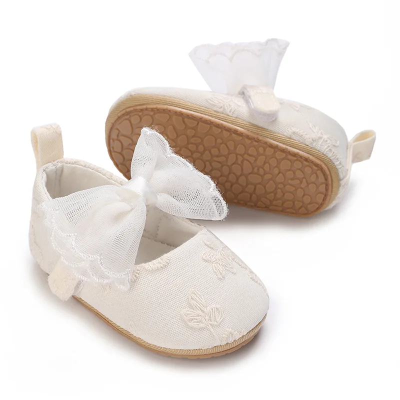 New Infant baby Shoes Toddler Princess rubber sole baby Girls Birthday Wedding  prewalker shoes So Lovely Cute