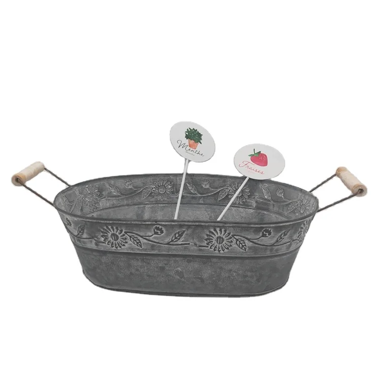 
YZS-Lace pattern LG Iron Flowerpot Lace Pattern Flower Pots Garden 