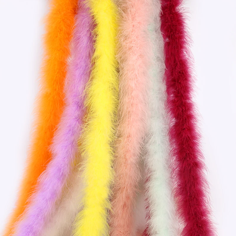 Feather Strips  2m/8-10CM Turkey Marabou Feather  Garment Accessories Accessories Crafts Decoration Handmade Materials