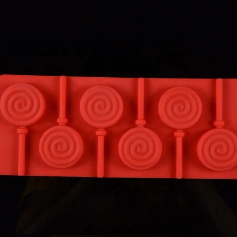 Food Grade Round Bonbon Hard Candy Mould Silicone Lollipop Moulds