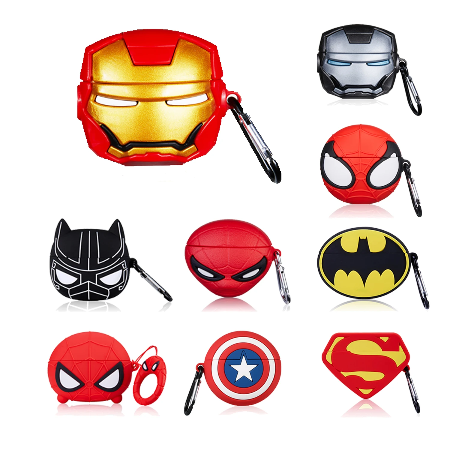 Fashion Popular Cartoon Earphone Case for Airpods Pro 3 Fashion Superhero Superman Hero Silicone Case Cover