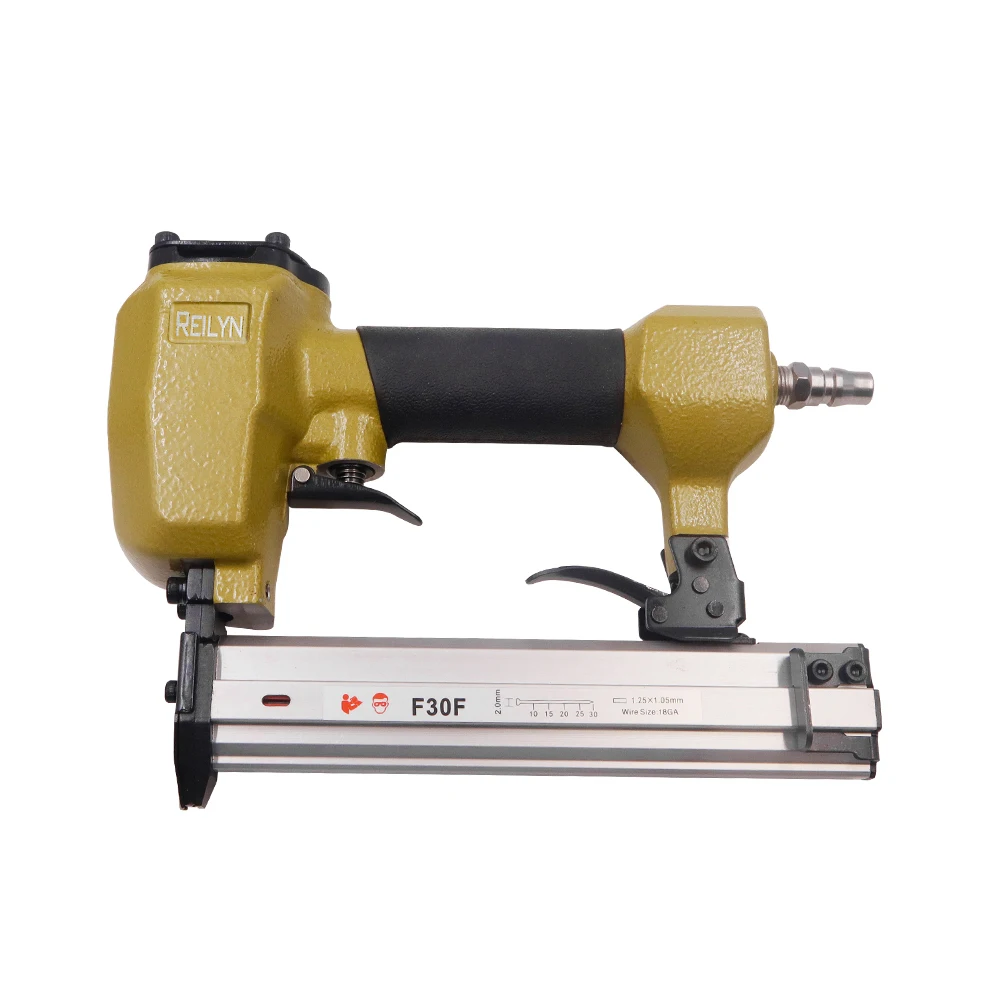 18 Gauge Pneumatic Crown Stapler F30 Best Finish and Brad Nail Gun Set Coil Nailer with 1-Year Warranty