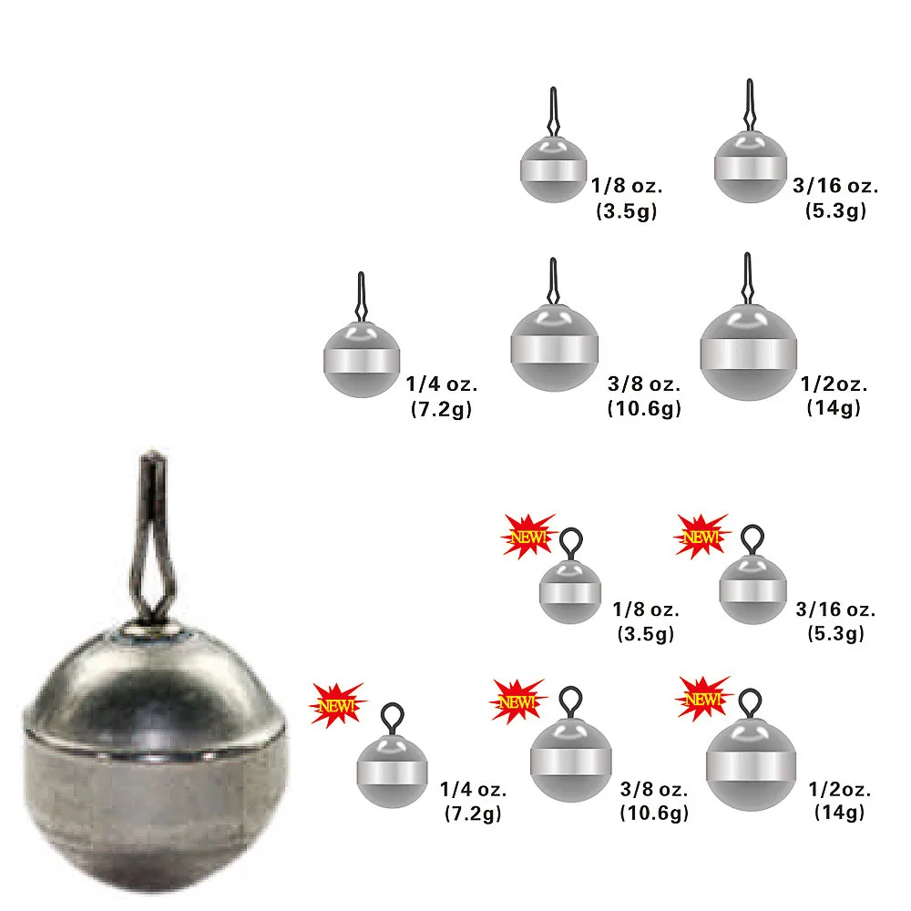 Pure Tungsten Round Drop Shot Weight Fishing Sinker for Bass 08C-031 (B05)