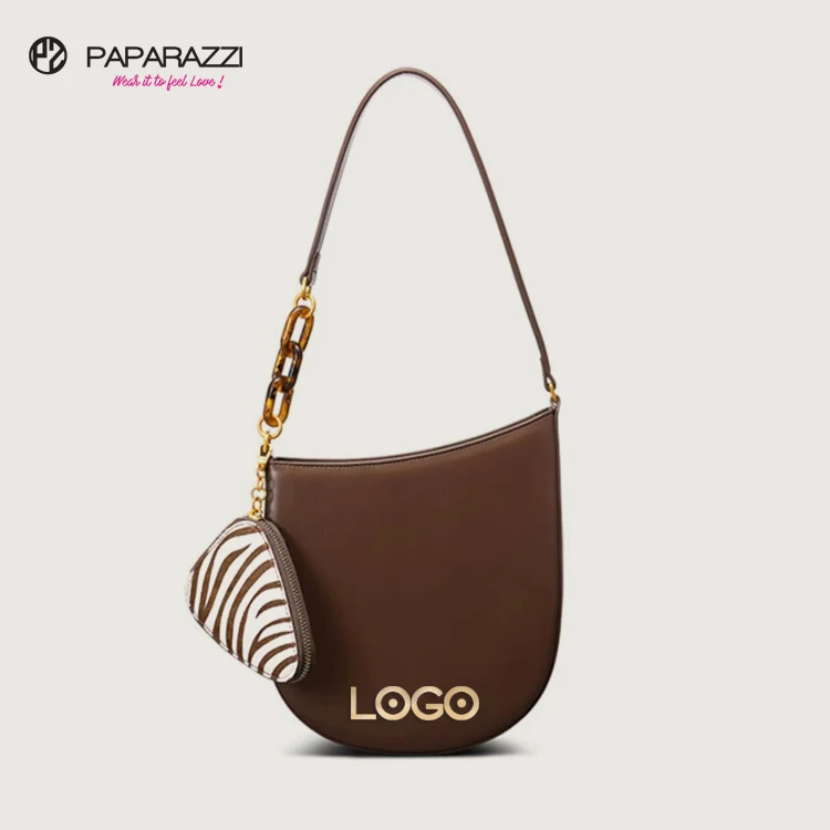 Paparazzi PA0355 Elegant Pu Leather Hobo Underarm Armpit Bags For Women Ladies Women Single Shoulder Bag With Coin Pouch