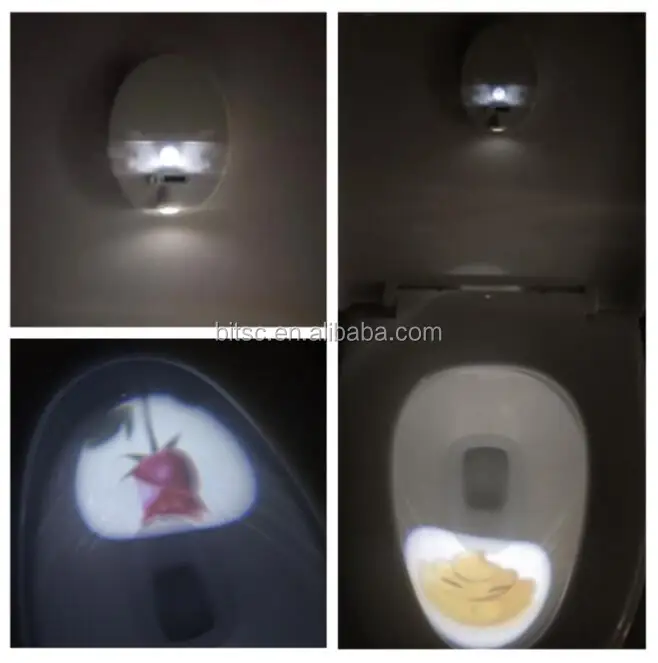 Customize Pattern Toilet Projector Night Light- Motion Activated Image Projector Light