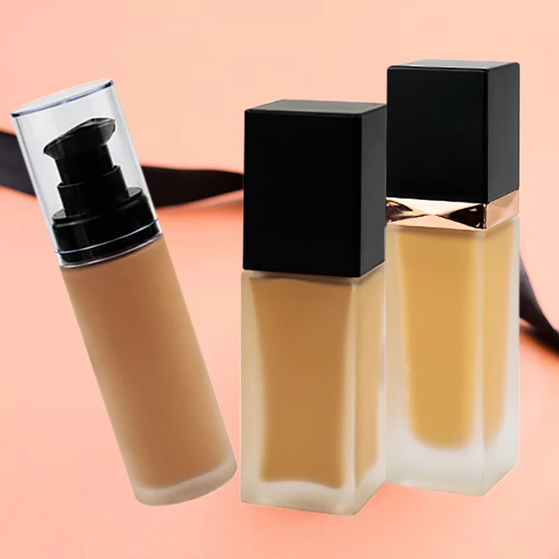 SPF 15 No Logo Cream Foundation Perfect Full Coverage Liquid Foundation Flawless Waterproof  Natural Concealer Foundation