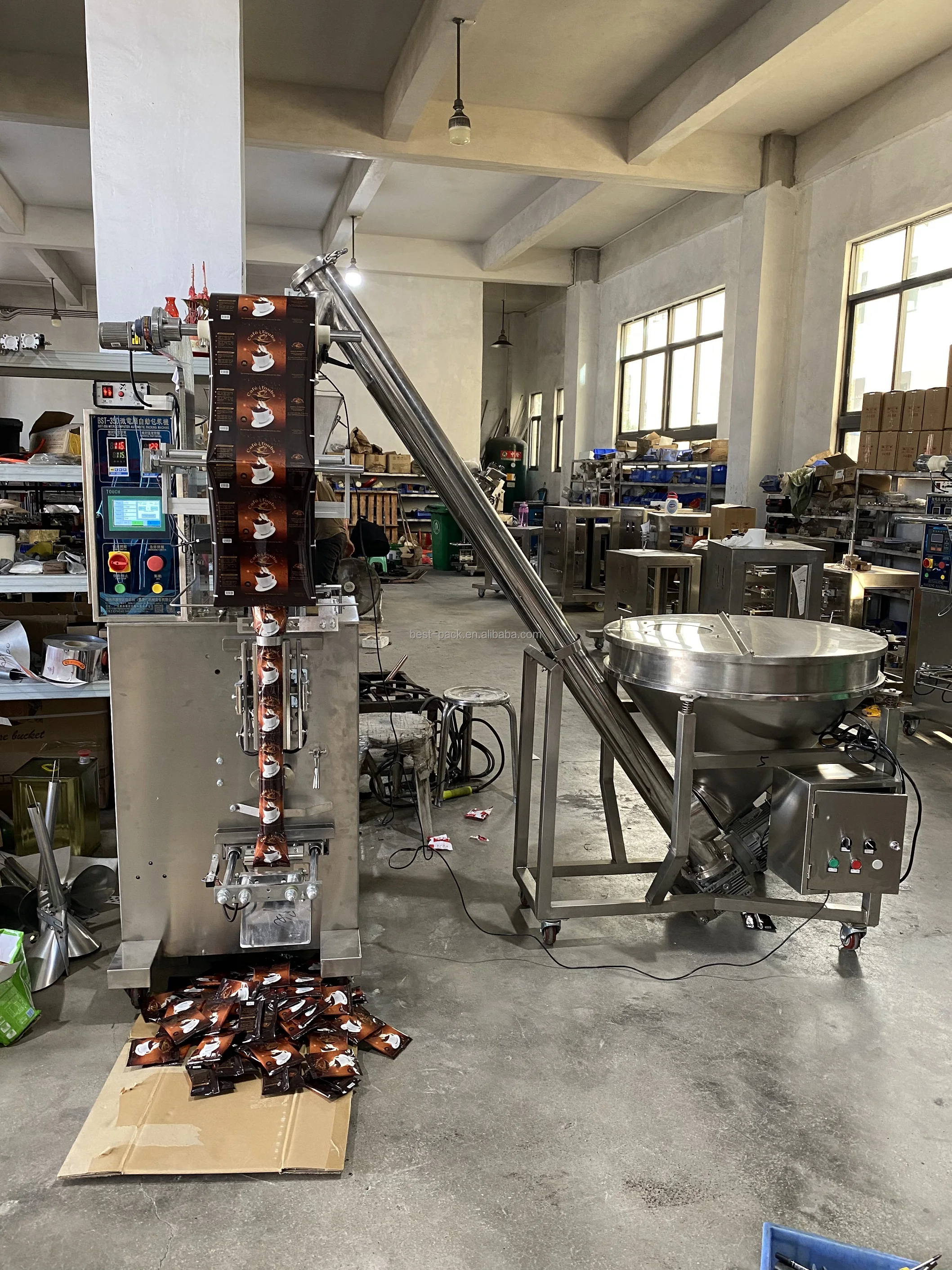 automatic 3 in 1 coffee creamer packaging machine