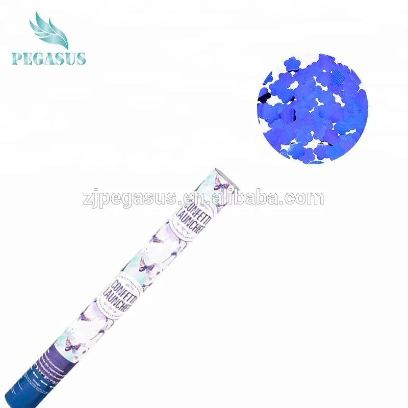 Good Quality New Compressed Air streamers biodegradable Custom Iron Bottle Party Popper paper flowers confetti shooter