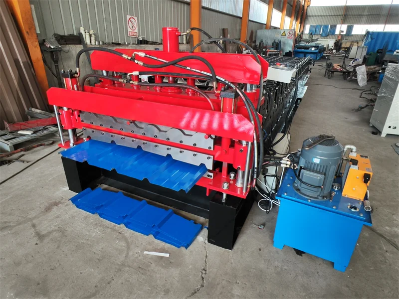 Double Layer Metal Roofing Corrugated Steel Sheet Tile Making Roll Forming Machine  folding machine price