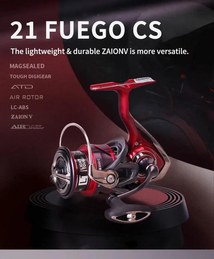 Fuego Cs Lt 1000 2000 2500 3000 4000 5000 6000 Fishing Reel 6+1bb Gear Ratio 5.3/6.2 1  Saltwater Wheels