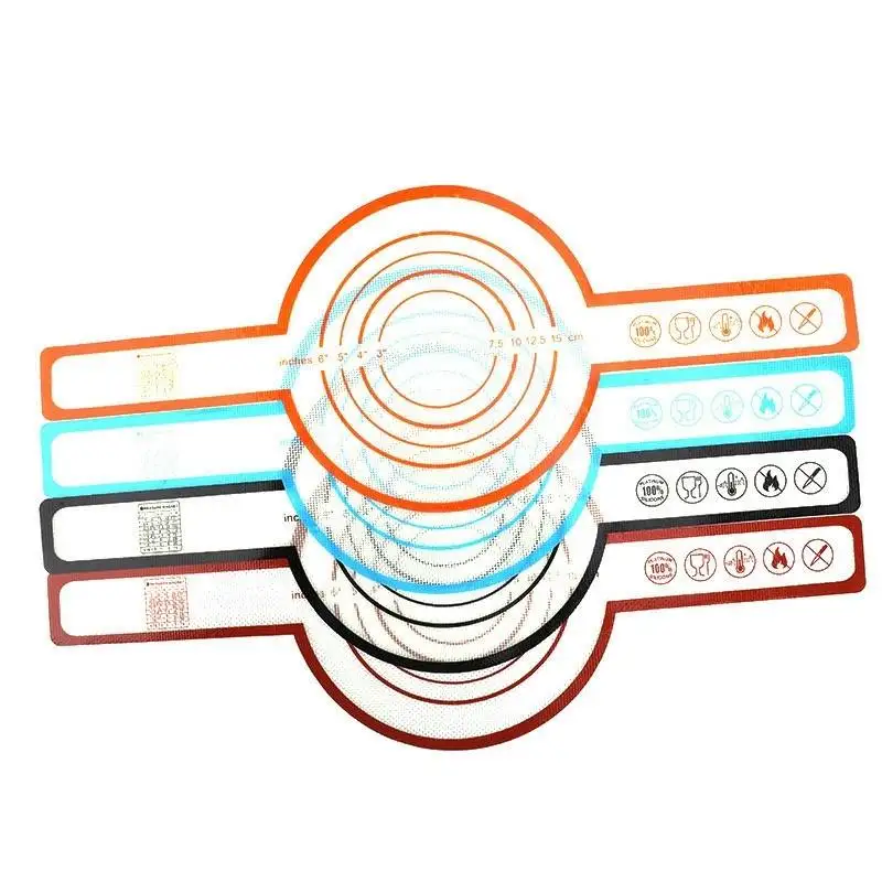 2024 Latest update style Design Food Grade Non-stick Reusable silicone baking mat for dutch oven bread baking