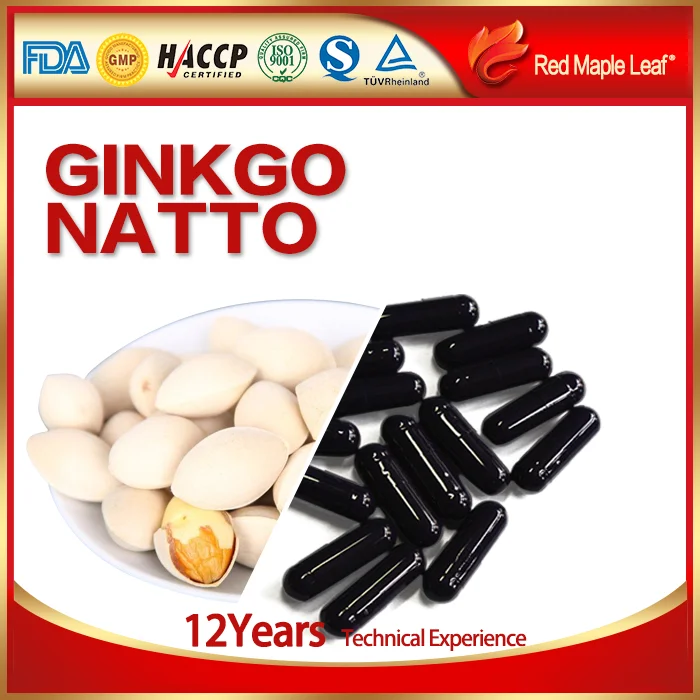 100% Pure Natural Whitening Ginkgo Biloba Extract Capsules