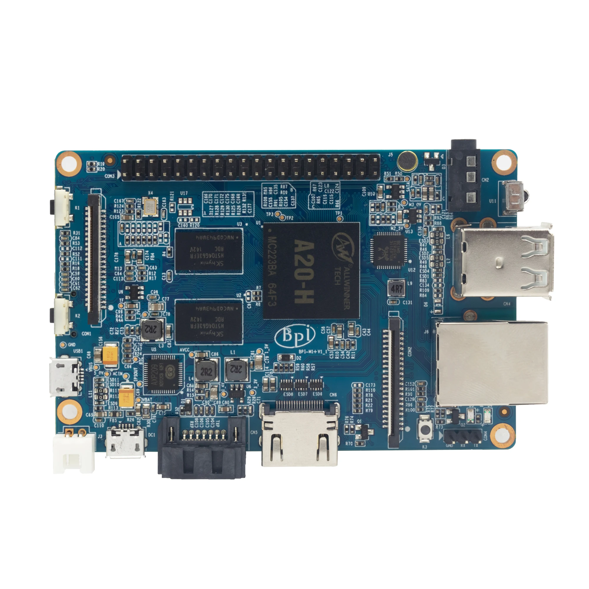 Banana Pi original development board BPI-M1+ Allwinner A20 1 GB DDR3 Wifi support onboard AV out H-D-M-I out 40 PIN gpio