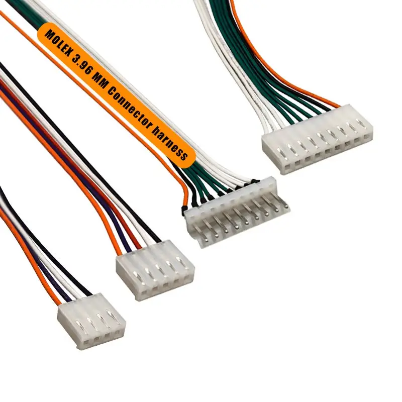 3.96 mm pitch molex connector terminal adapter housing 20awg cable wire to board assembly harness