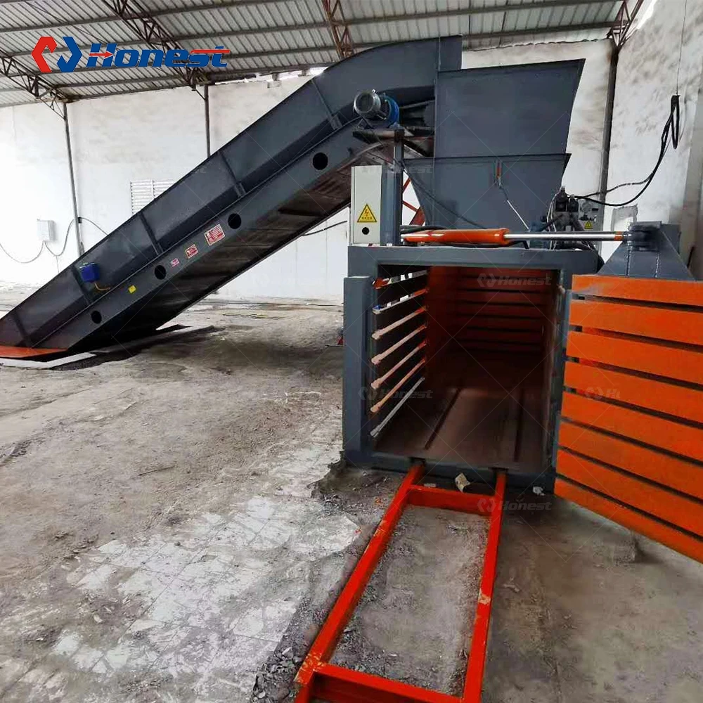  Recycling Baling Used Clothes Cardboard And Paper Carton Compress Baler