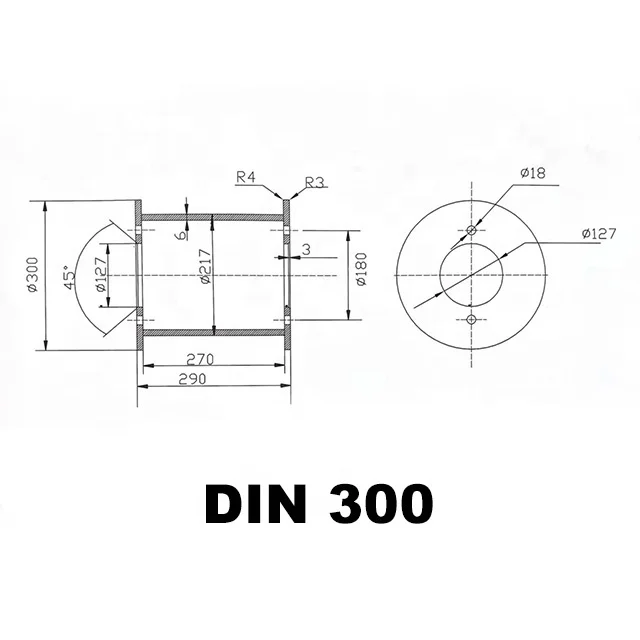 Metal steel spool for wire stranding, DIN300 steel spool