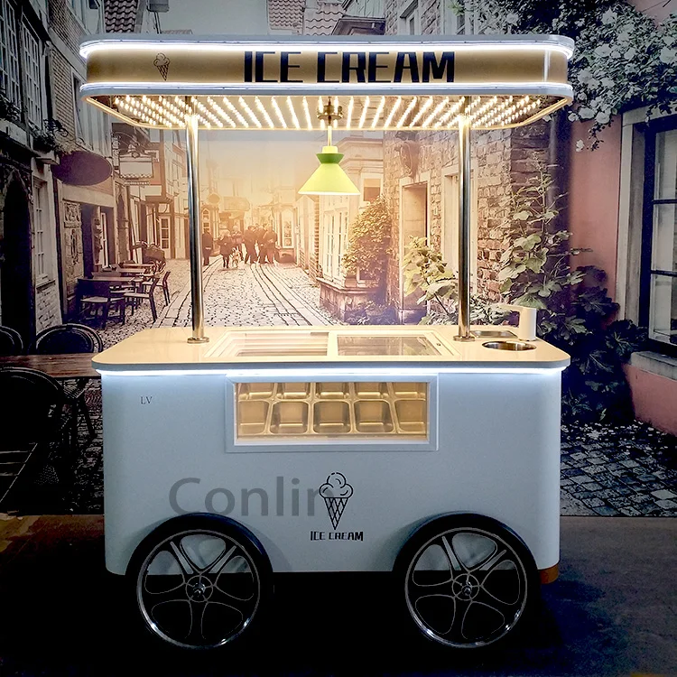 Hot selling electric scooters commercial ice cream machine ice cream carts for sale
