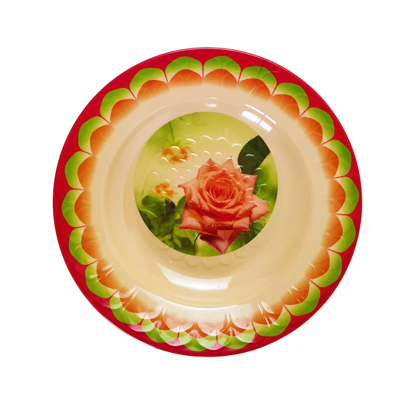 
Manufacturers selling round Eco-Friendly melamine dinner plate in stock 