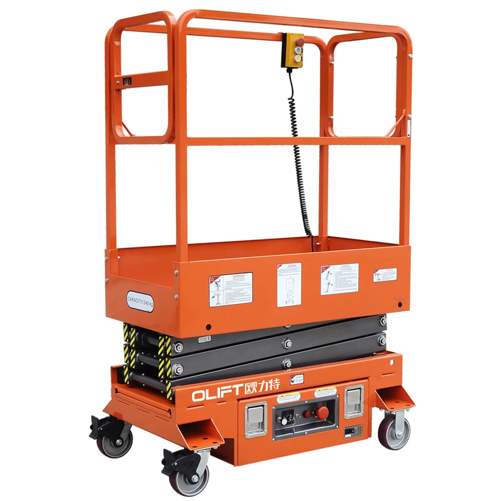 Внутренняя мини-платформа Ножничного подъемника с питанием от батареи, ножничная платформа