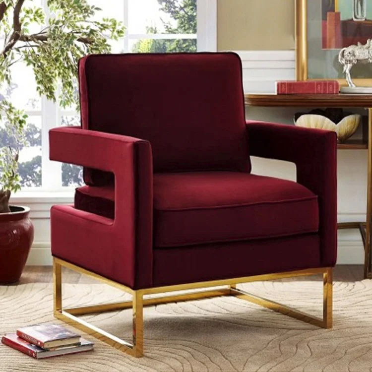 Wholesale of home furniture modern leisure luxury living room furniture single person sofa and chair
