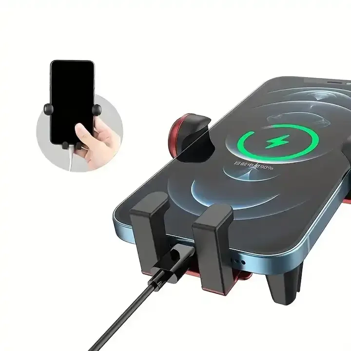 2023 Car Cell Phone Holder Air Vent Cell Phone Navigation Bracket Multi-function Car Cell Phone Gravity Anti-slip Stand