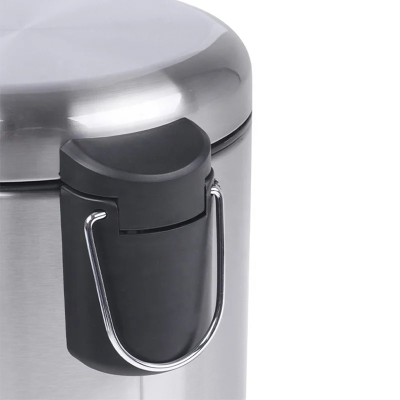 Bathroom Litter Bin Stainless Steel Trash Cans Kitchen Foot Pedal Trash Bin