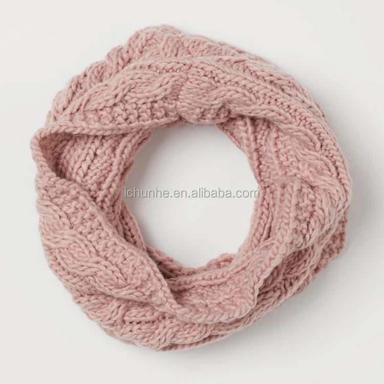 girls women winter neck warmer scarf infinity fashion scarves snood chunky hand heavy knitted acrylic cashmere plush gaiters