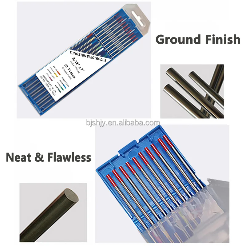 tungsten electrode wt20 2.4mm wolfram electrodes wt tig welding manufacturers