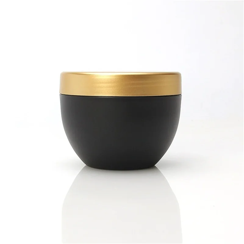 2022 Hot Sale 8 Oz 250 Ml Frosted Fancy Oval Shape Pp Plastic Facial Jar With Gold Lid