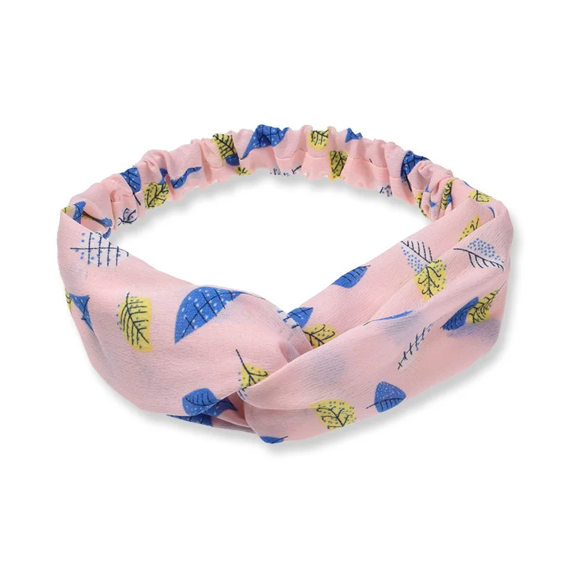 wholesale custom yellow shabby chic flowers baby girl toddler elastic headband decorative new born girl hair headpiece