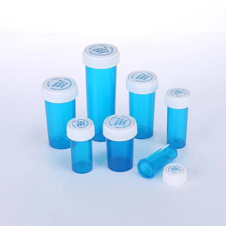 Нажмите вниз и поверните флаконов пластиковый медицинский флакон Реверсивный кнопки кепки флаконы