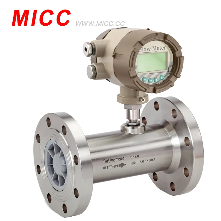 MICC Used in Gas skids and LNG gas station LWQ-Gas Turbine Flow Meter volume and mass flow rate available