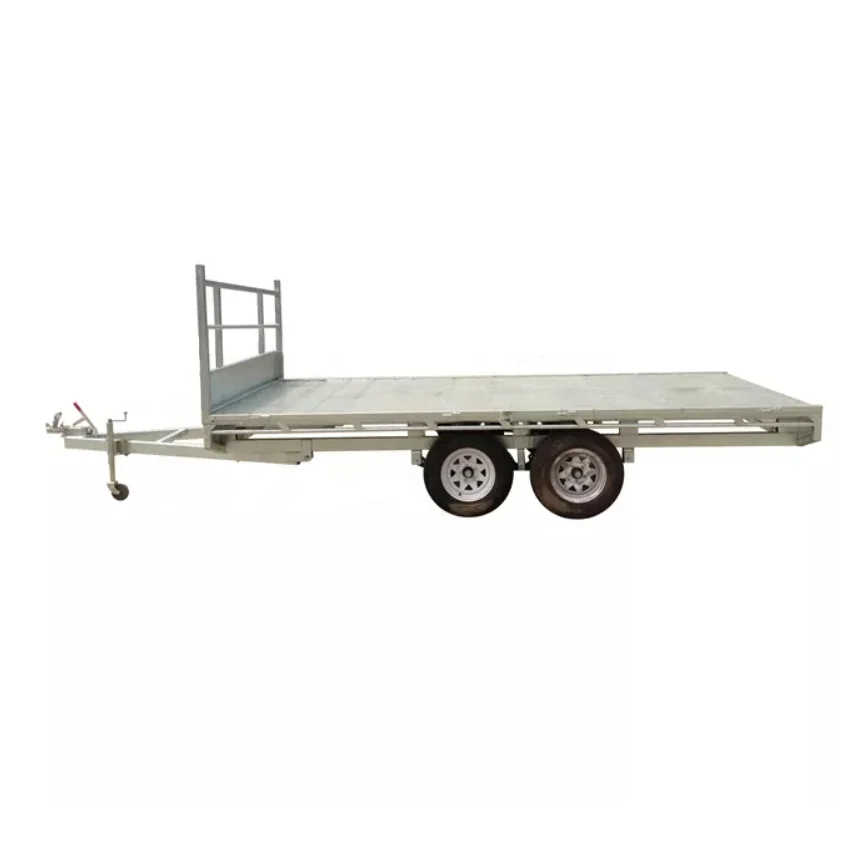 High Quality Factory Made 6x4 inch 3 Ton Farm Dump Galvanized Box Light Trailer with Cage also Support Customized
