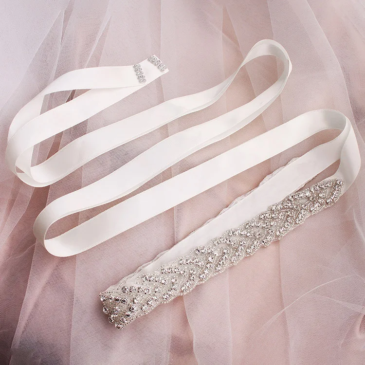 Rhinestone Bride Waistband Alibaba Exquisite Hand Sewn Crystal Belts Wedding Dress High-end Rhinestone Waist Chain