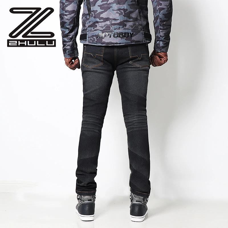 Denim Trousers High elastic Breathable Motorcycle Knee Protections Jeans