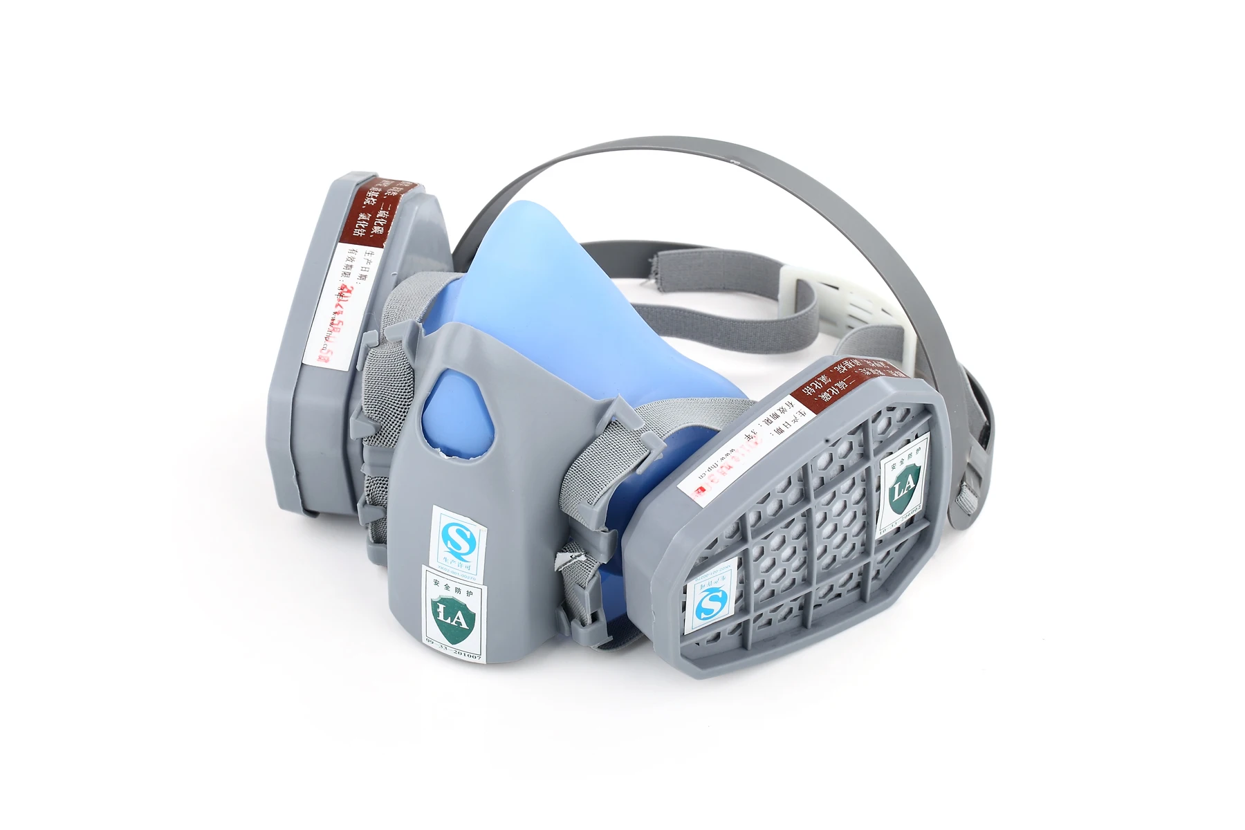 2024new Style Respirator Chemical Gas Mask Half Face Anti Toxic Dust Gas Custom TPE Material Dual Cartridge Handsome