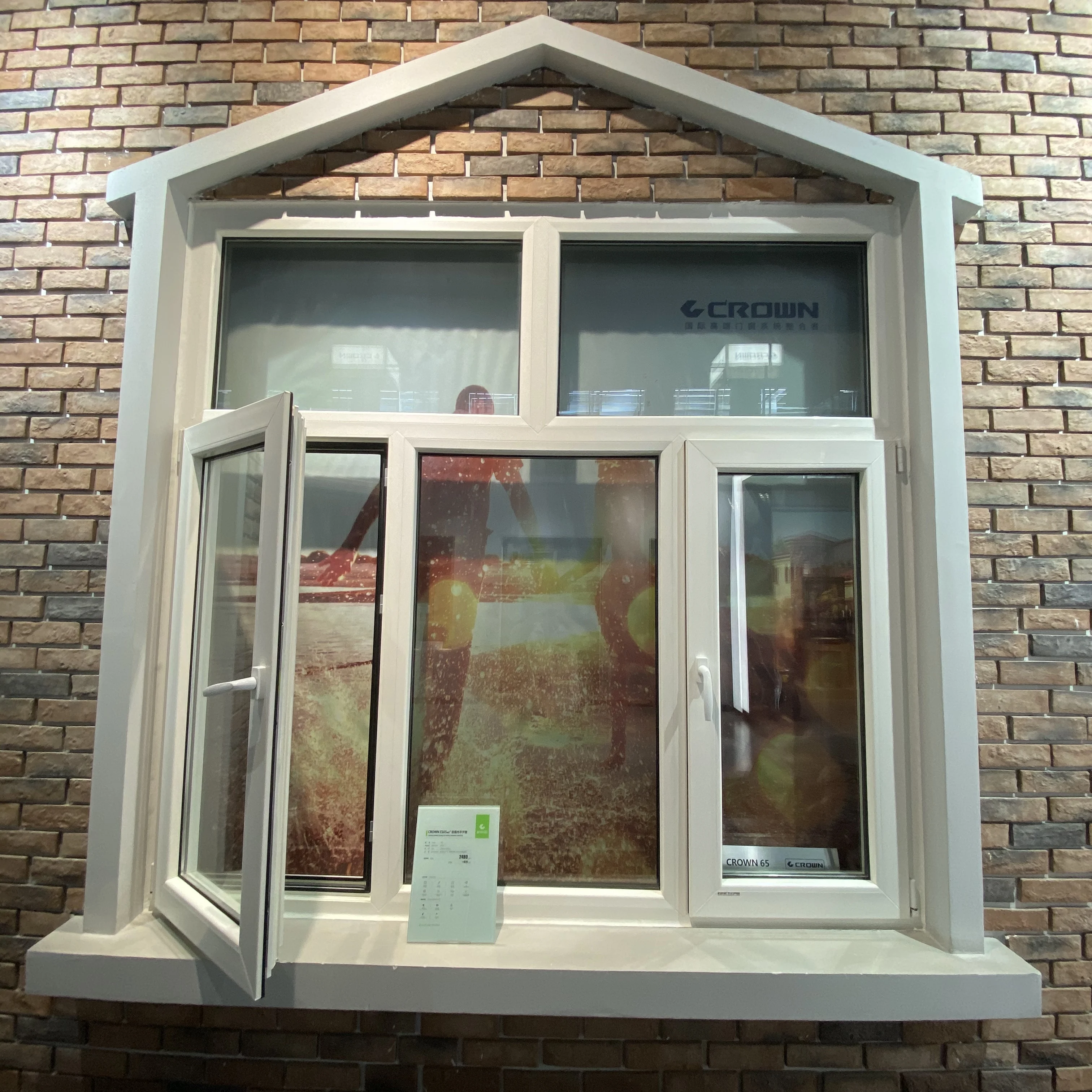 Upvc окна москитная сетка upvc наклона и поворота белые двойной профиль окон