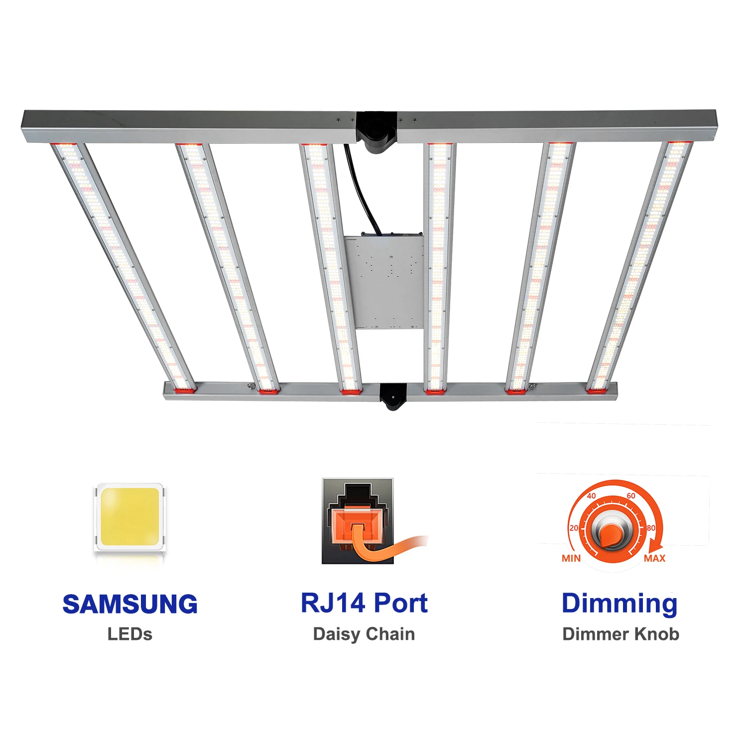 CrxSunny FC6500 650W High Efficiency 5*5ft Samsung LM301B Led Grow Light Bar PPFD 1800 Each Point 4.5lb For Commercial