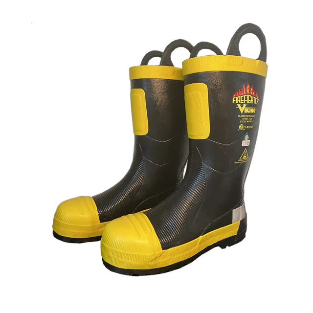 EN15090 Fire Fighting Safety Protective Fire Resistant Rubber Anti-puncture Fireman Fire Fighting Boots