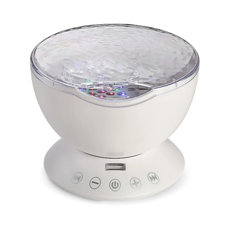 Intelligent ocean projection lamp portable desktop colorful LED bedroom USB  projection lamp sleeping music Remote control