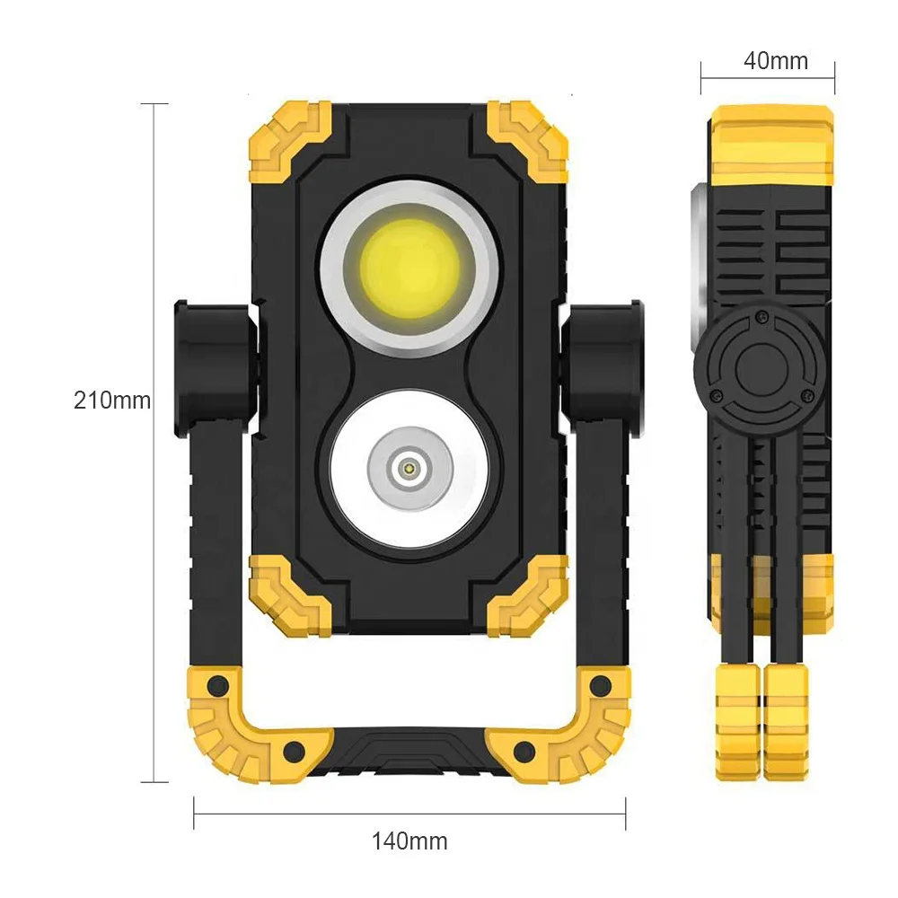 TAIKOO Portable led cob work light waterproof magnetic outdoor explosion waterproof  led work lights with magnet  hanger