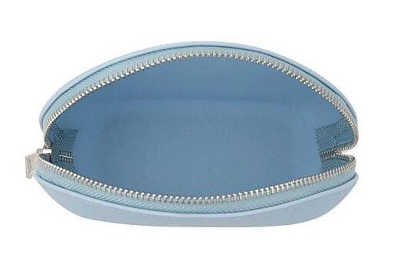 Custom logo private label Portable semi round Waterproof rubber Toiletry Wash Bag Shell Silicone Cosmetics Makeup Bags