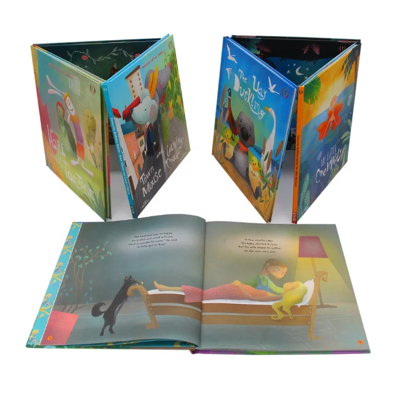 Custom Children Fairy Story Book Printing Offset Paper Brochure Film Lamination Paper & Paperboard Dingxing Machinery Brochure
