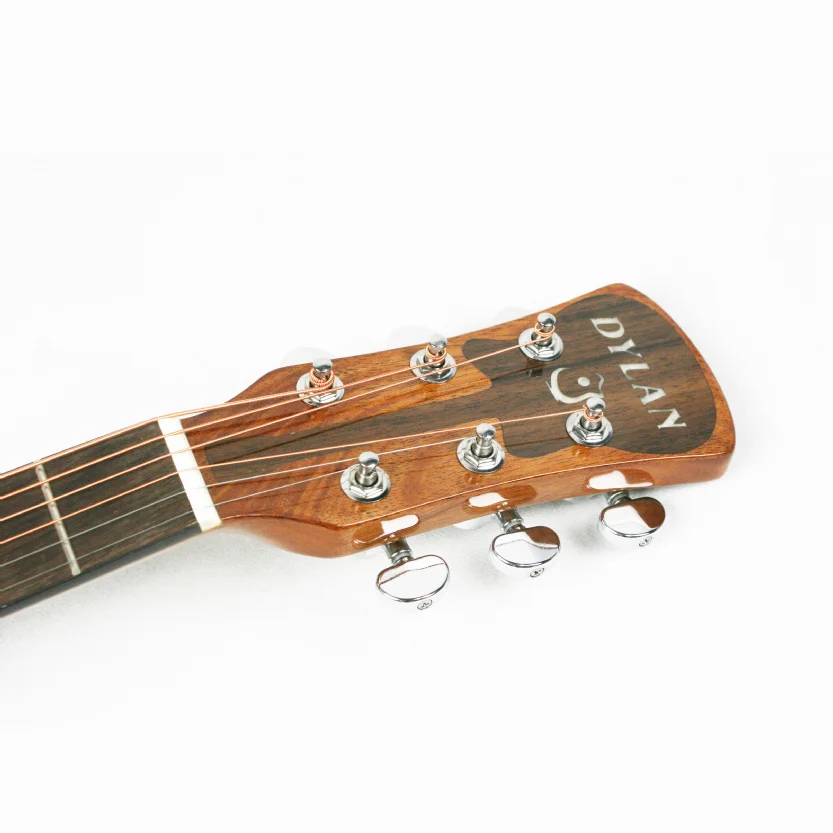 Акустическая гитара натурального цвета ручной работы, китайская гитара